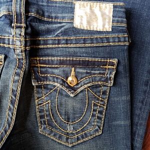 EUC Gold Disco BECKY BIG T Stretch Jeans